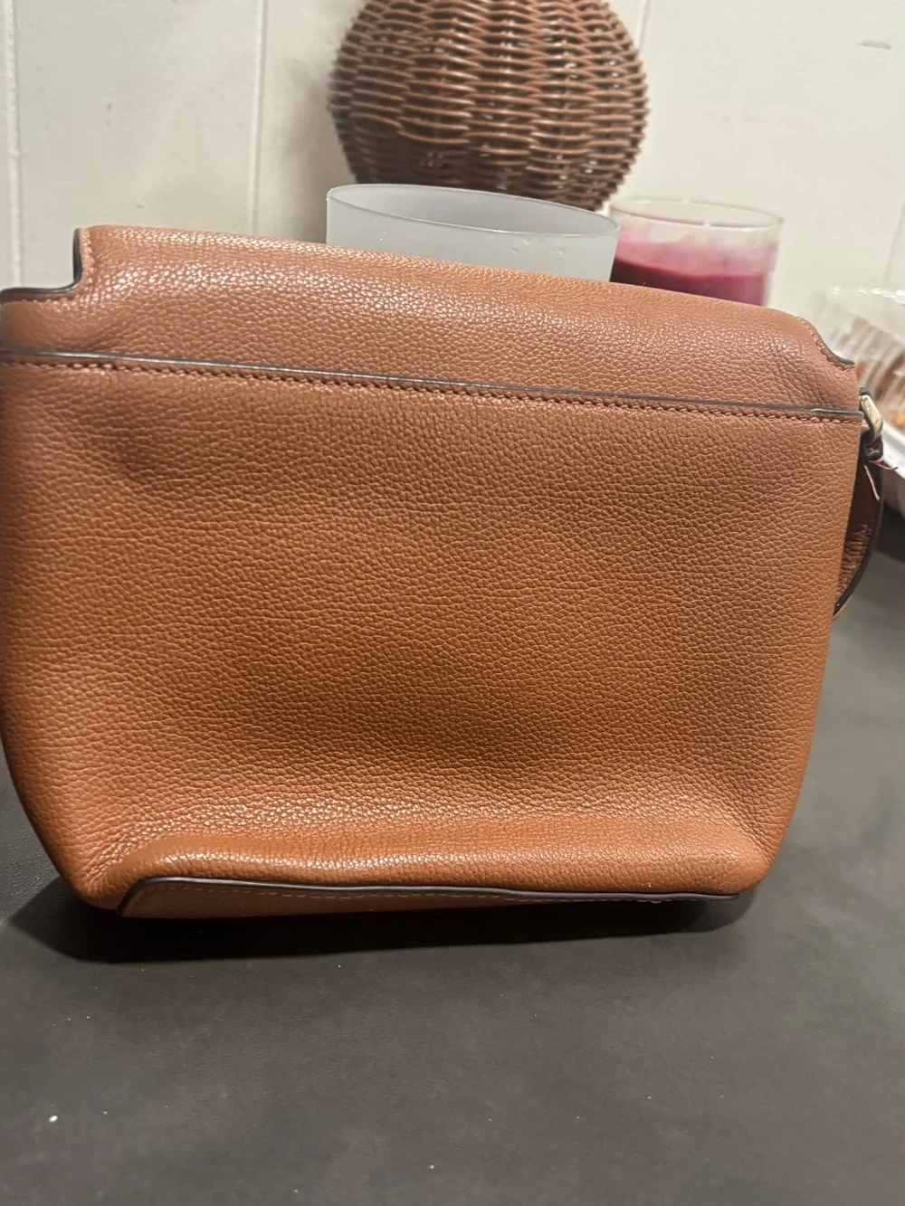 kate spade Brown Pebbled Leather Crossbody Bag